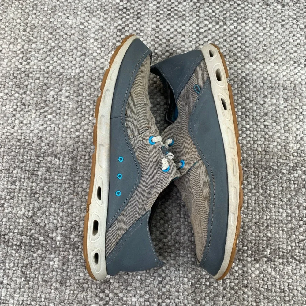 Columbia PFG Bahama Vent Boat Shoes Mens 12 Grey Blue BM0099-053